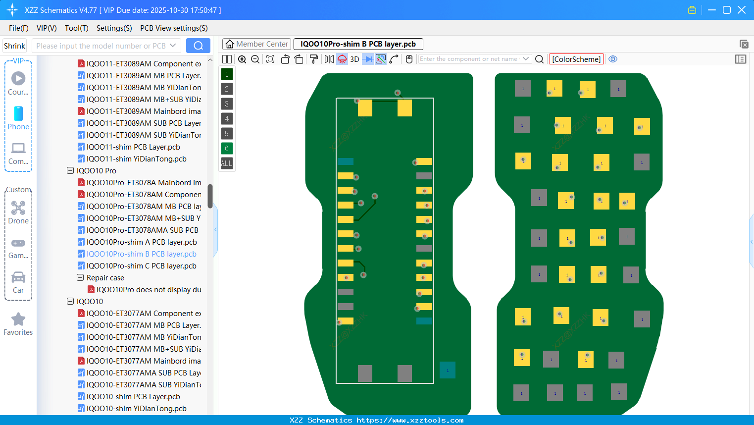VIVO IQOO10Pro-shim B PCB Layer